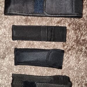 Lot Of 4 Black Tactical Pouches